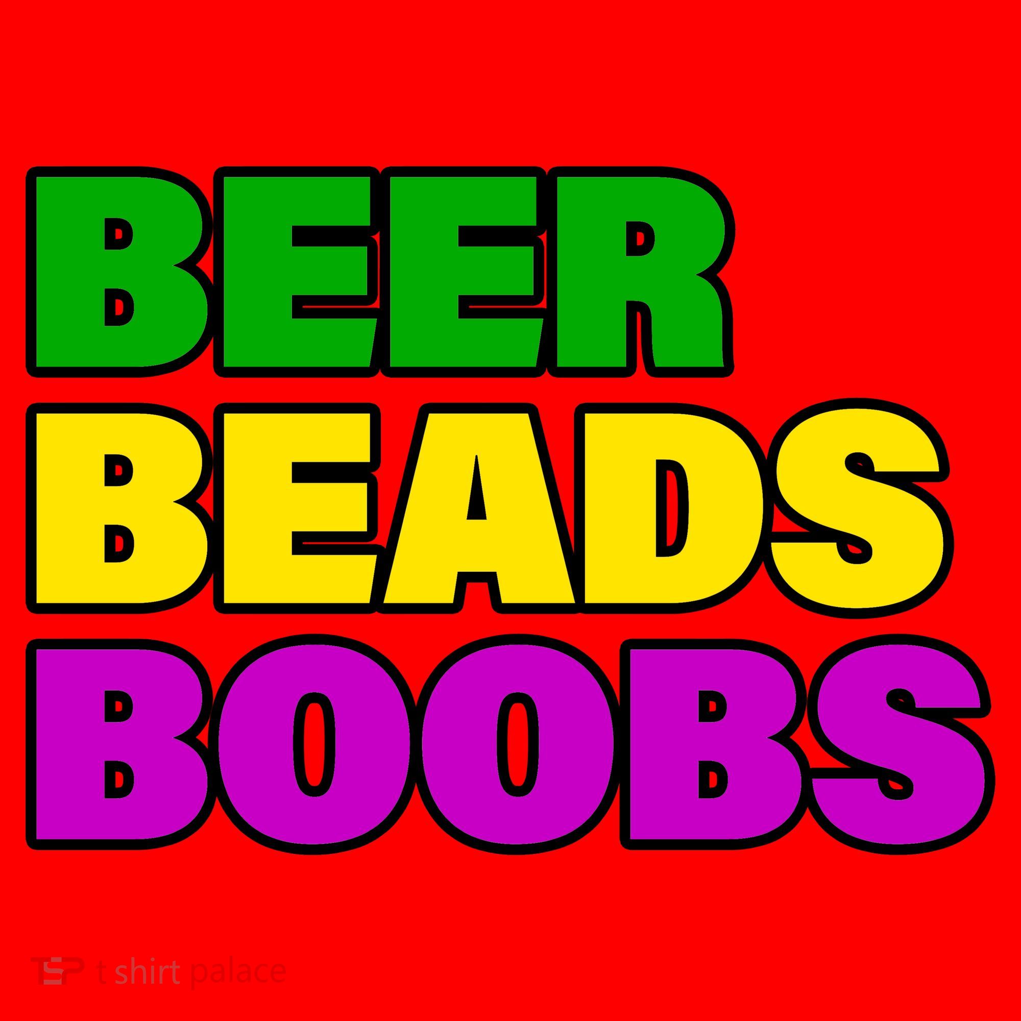 Beer Beads Boobs Santa Hat