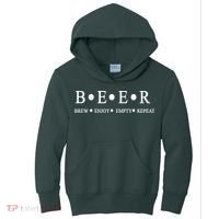 Beer Brewer Funny Craft Beer Brewmaster Kids Hoodie thumb 0