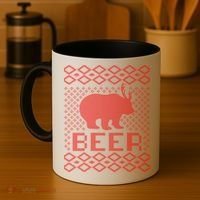 Beer Deer Hunting Ugly Christmas Coffee Mug thumb 4