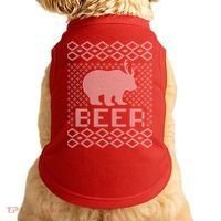 Beer Deer Hunting Ugly Christmas Doggie Tank thumb 0