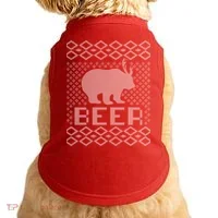 Beer Deer Hunting Ugly Christmas Doggie Tank thumb 0