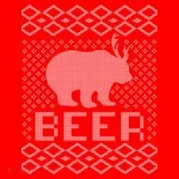 Beer Deer Hunting Ugly Christmas Doggie Tank thumb 4
