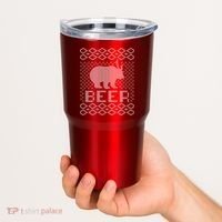 Beer Deer Hunting Ugly Christmas Tumbler thumb 2