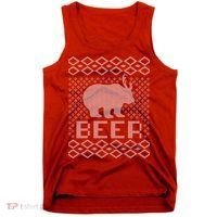 Beer Deer Hunting Ugly Christmas Tank Top thumb 0