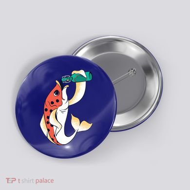 Beer Fish Button