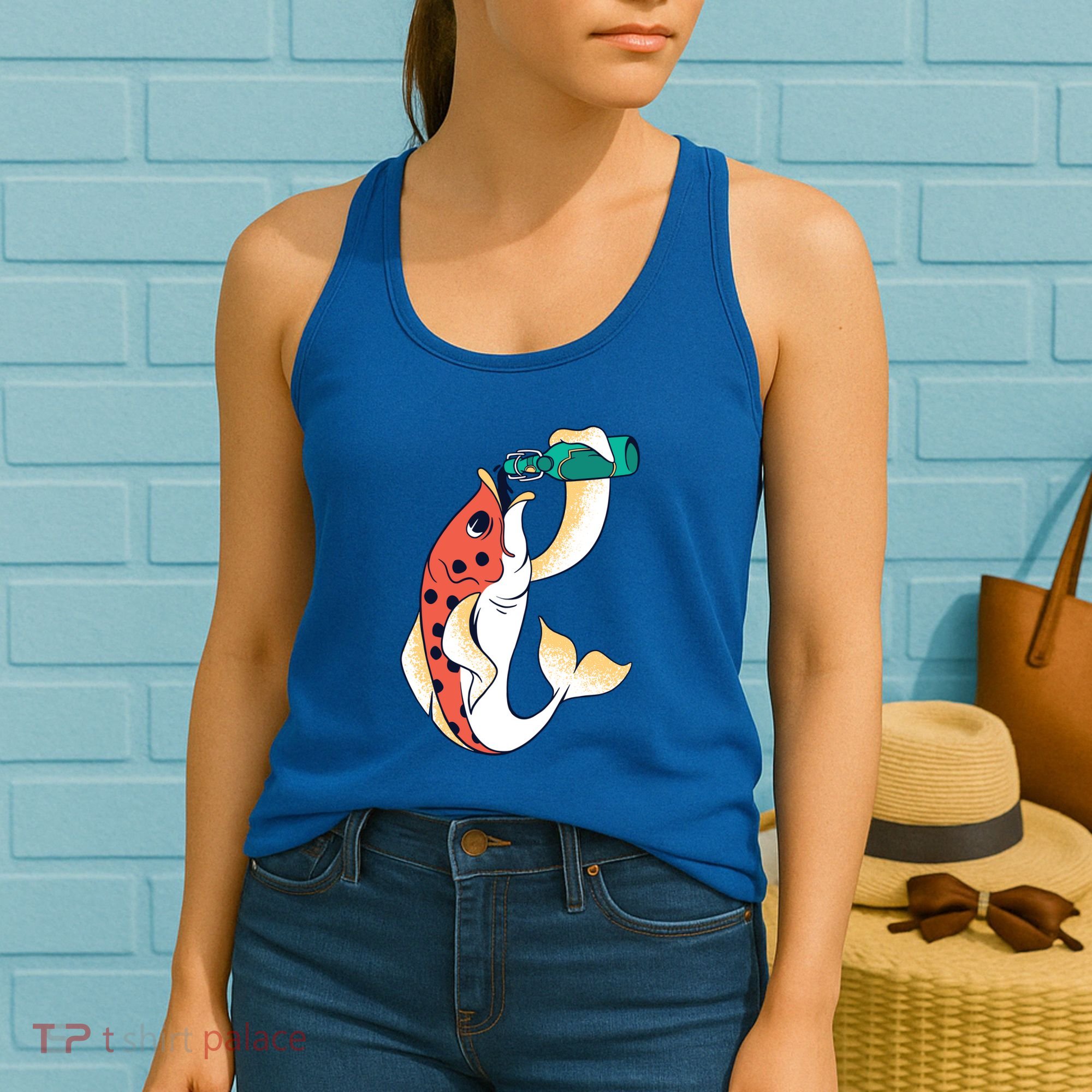 Beer Fish Women's Tank Top