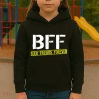 Beer Friends Forever BFF Kids Hoodie thumb 3