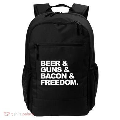 Beer Guns Bacon & Freedom Backpack