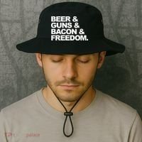 Beer Guns Bacon & Freedom Bucket Hat thumb 2