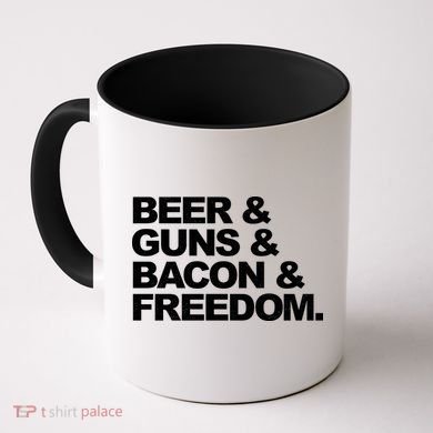 Beer Guns Bacon & Freedom Coffee Mug