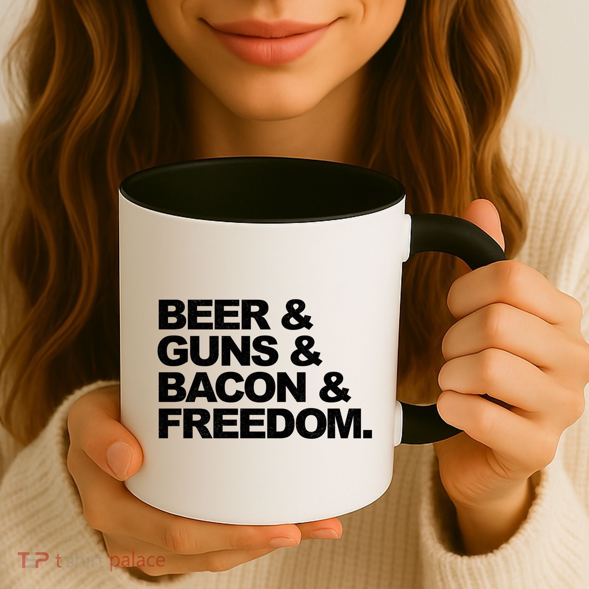 Beer Guns Bacon & Freedom Coffee Mug
