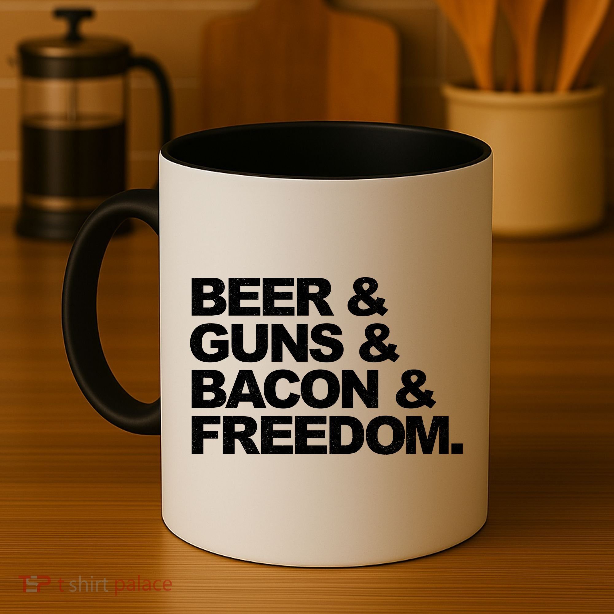 Beer Guns Bacon & Freedom Coffee Mug