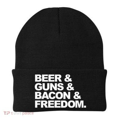 Beer Guns Bacon & Freedom Beanie
