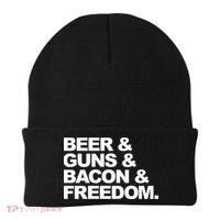 Beer Guns Bacon & Freedom Beanie thumb 0