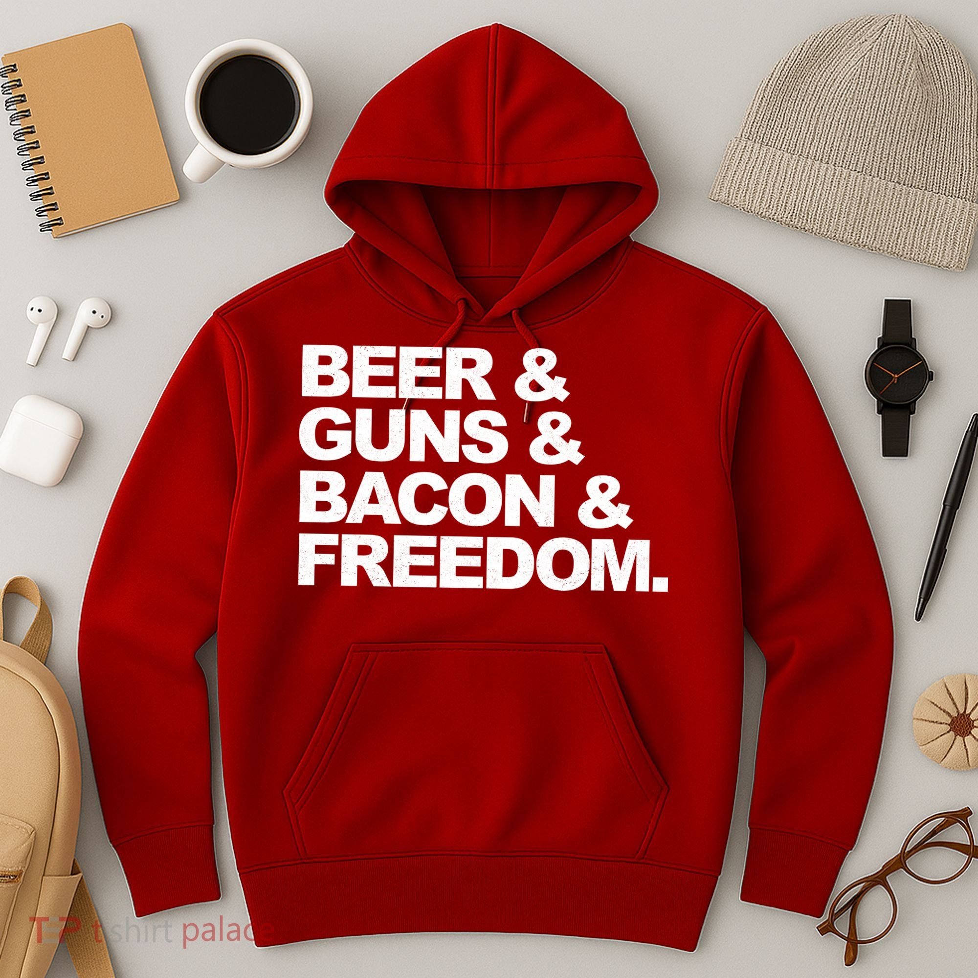 Beer Guns Bacon & Freedom Hoodie
