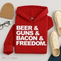 Beer Guns Bacon & Freedom Hoodie thumb 4