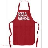 Beer Guns Bacon & Freedom Apron thumb 0