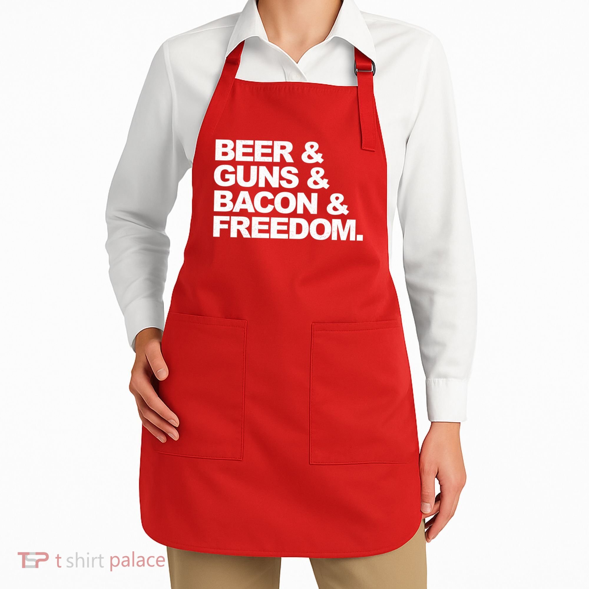 Beer Guns Bacon & Freedom Apron