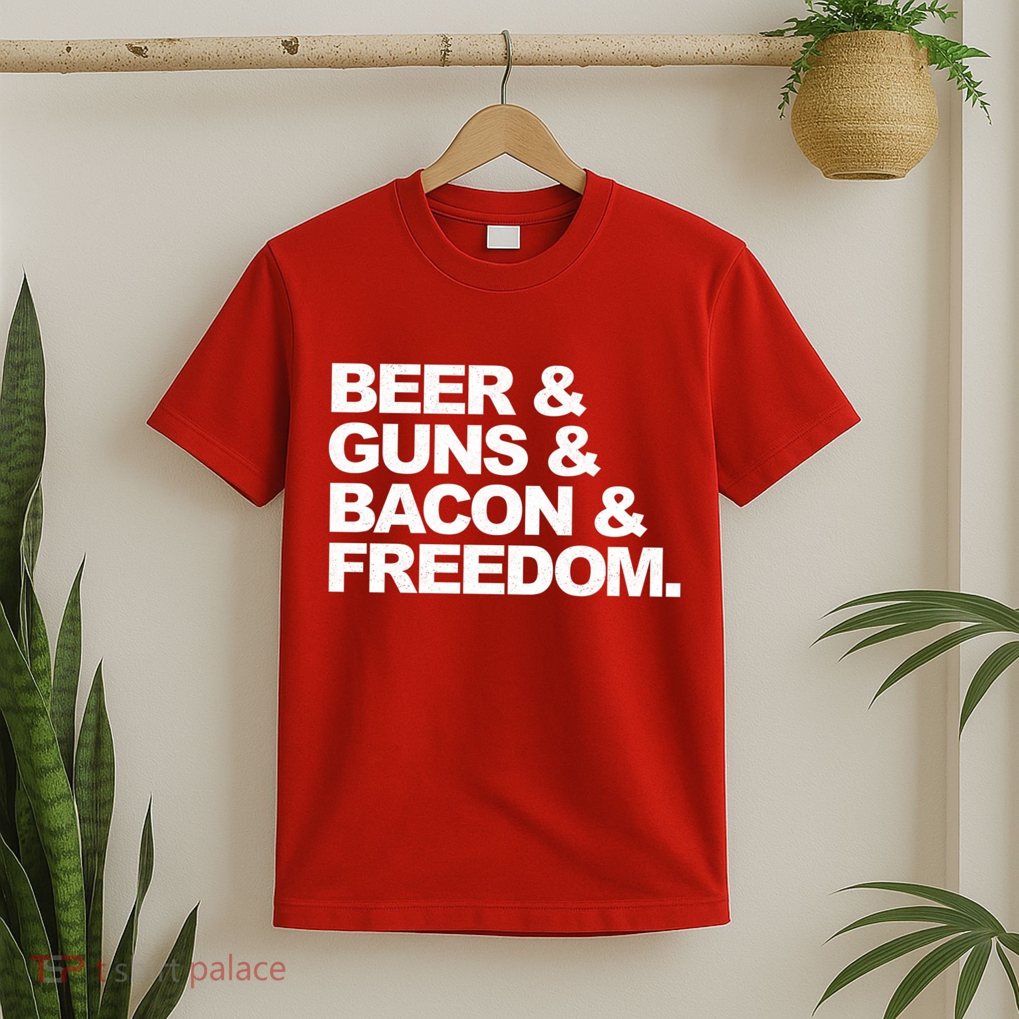 Beer Guns Bacon & Freedom T-Shirt