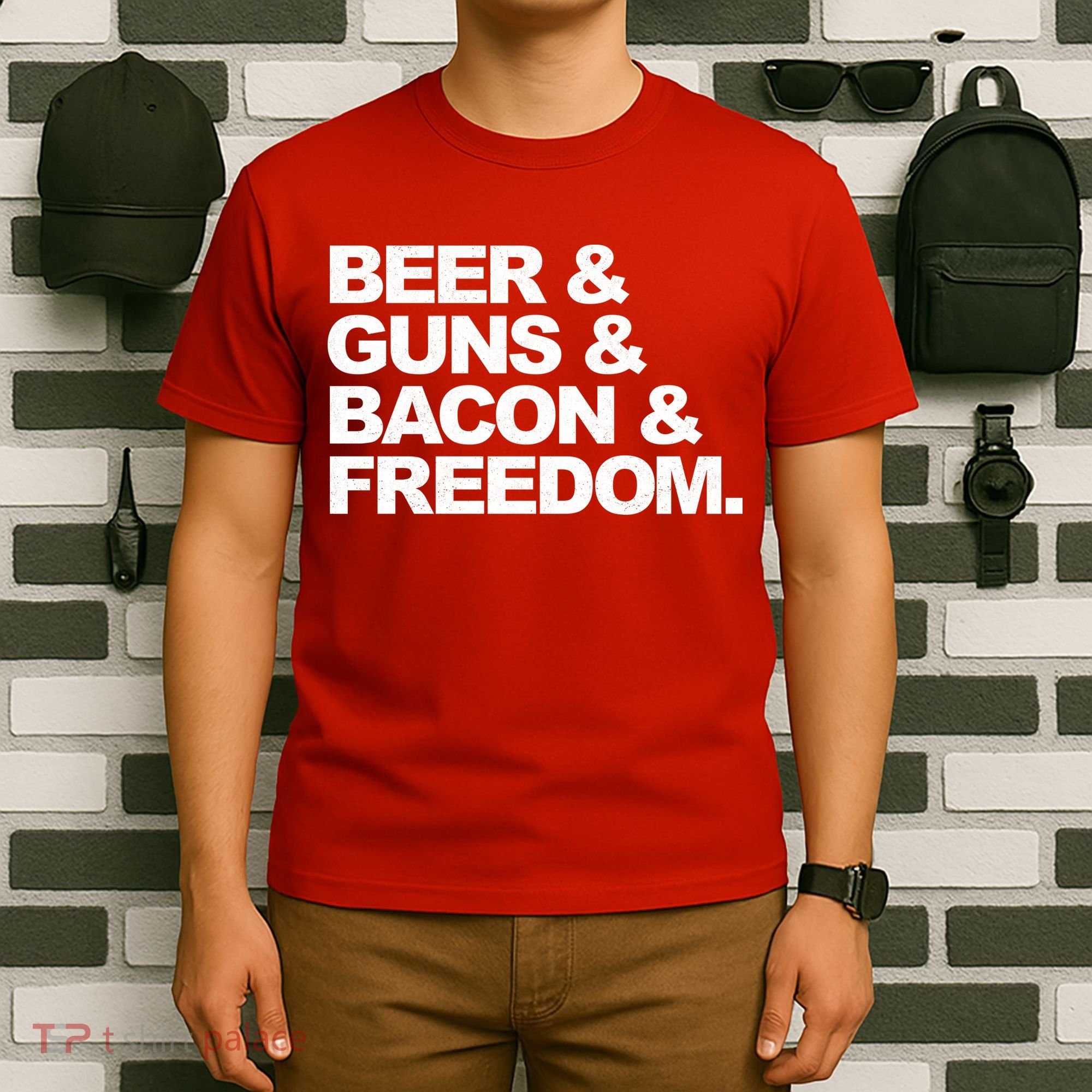 Beer Guns Bacon & Freedom T-Shirt