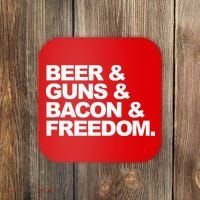 Beer Guns Bacon & Freedom Coaster thumb 0