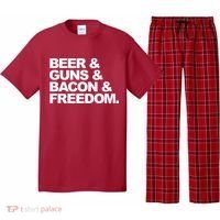 Beer Guns Bacon & Freedom Pajama Set thumb 0