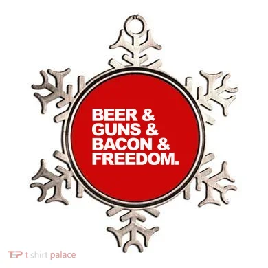 Beer Guns Bacon & Freedom Ornament