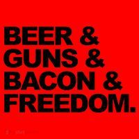 Beer Guns Bacon & Freedom Santa Hat thumb 1