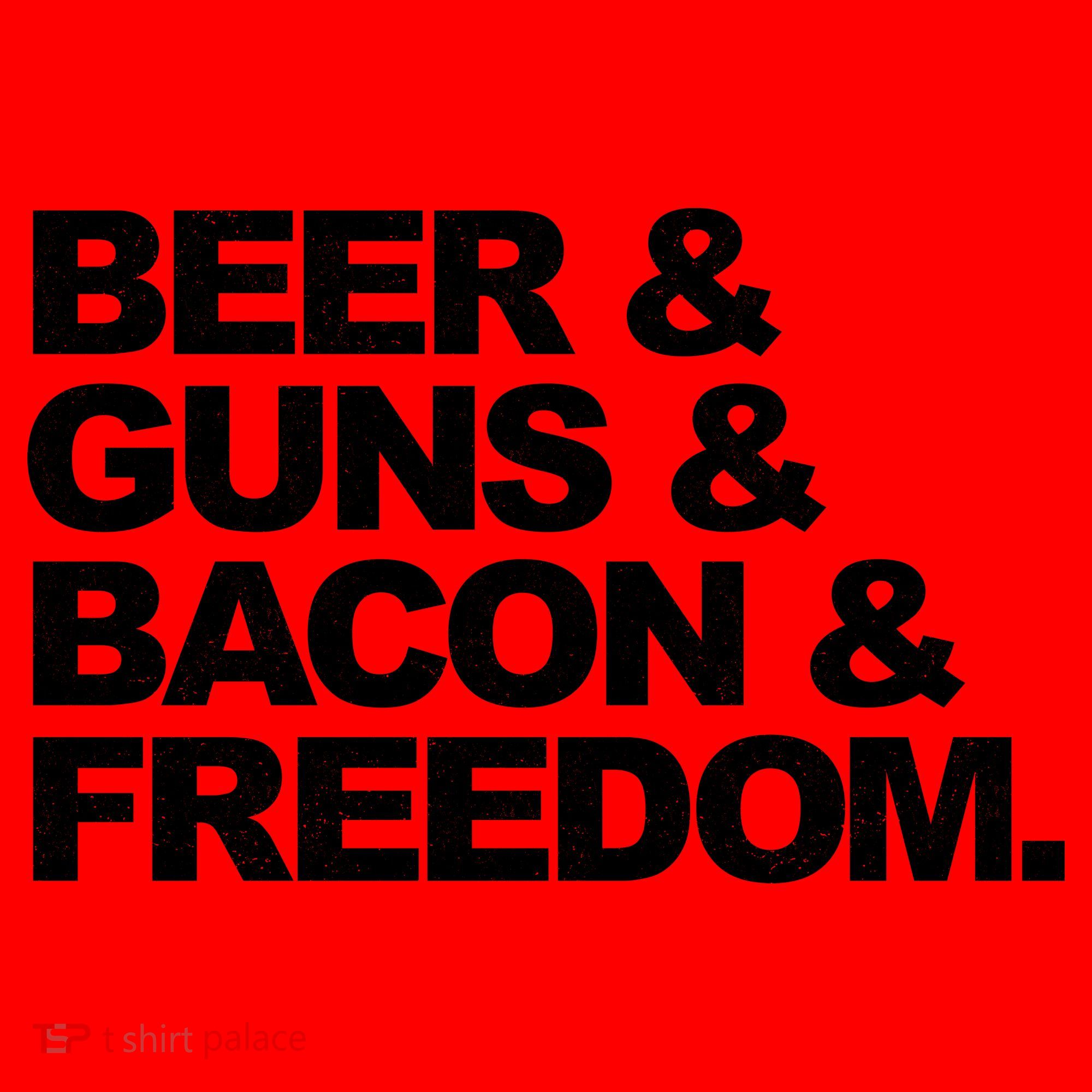 Beer Guns Bacon & Freedom Santa Hat