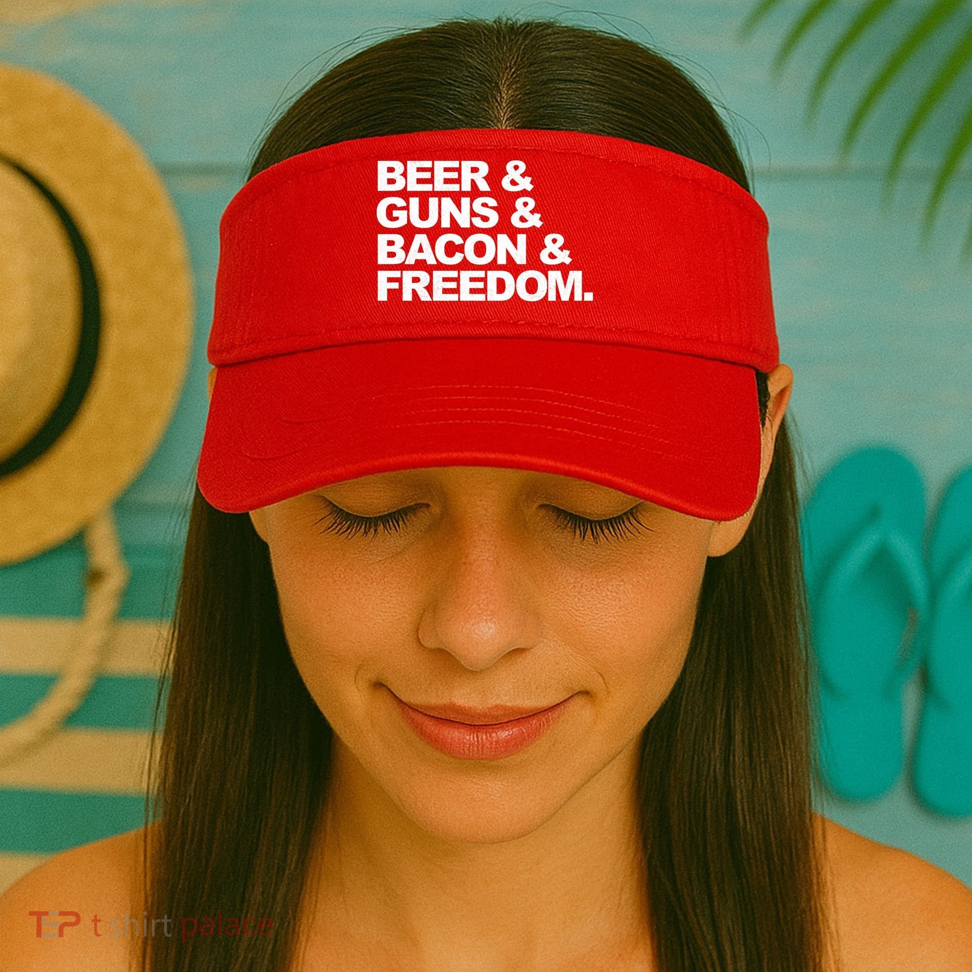 Beer Guns Bacon & Freedom Visor