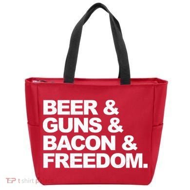 Beer Guns Bacon & Freedom Tote Bag