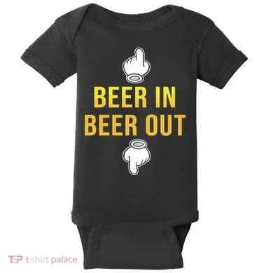 Beer In Beer Out Baby Bodysuit