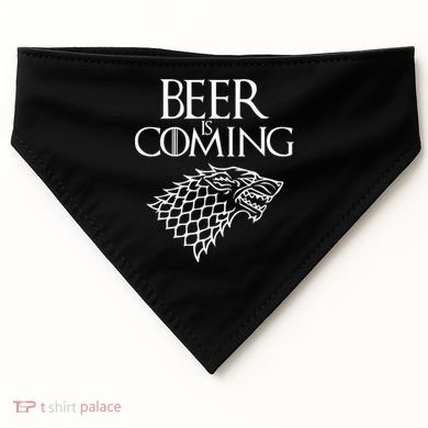 Beer Is Coming USA-Made Doggie Bandana