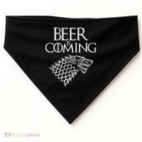 Beer Is Coming USA-Made Doggie Bandana thumb 0