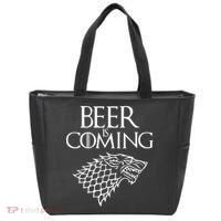 Beer Is Coming Tote Bag thumb 0