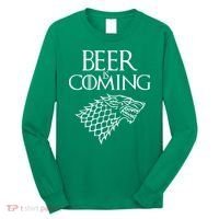 Beer Is Coming Long Sleeve Shirt thumb 0