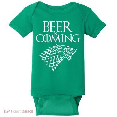 Beer Is Coming Baby Bodysuit