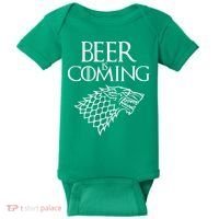 Beer Is Coming Baby Bodysuit thumb 0