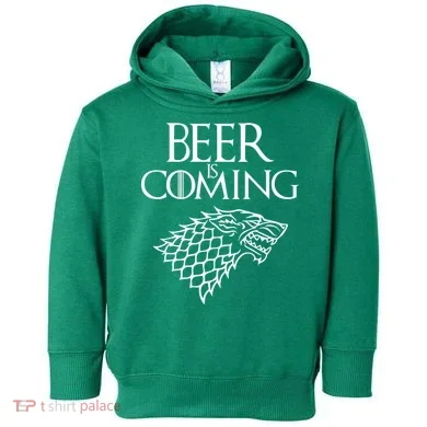 Beer Is Coming Toddler Hoodie