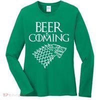 Beer Is Coming Women's Long Sleeve Shirt thumb 0