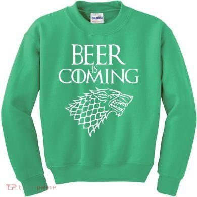 Beer Is Coming Kids Sweatshirt