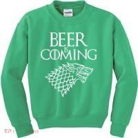 Beer Is Coming Kids Sweatshirt thumb 0