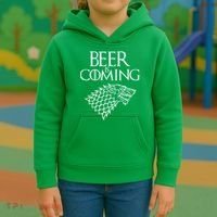 Beer Is Coming Kids Hoodie thumb 3