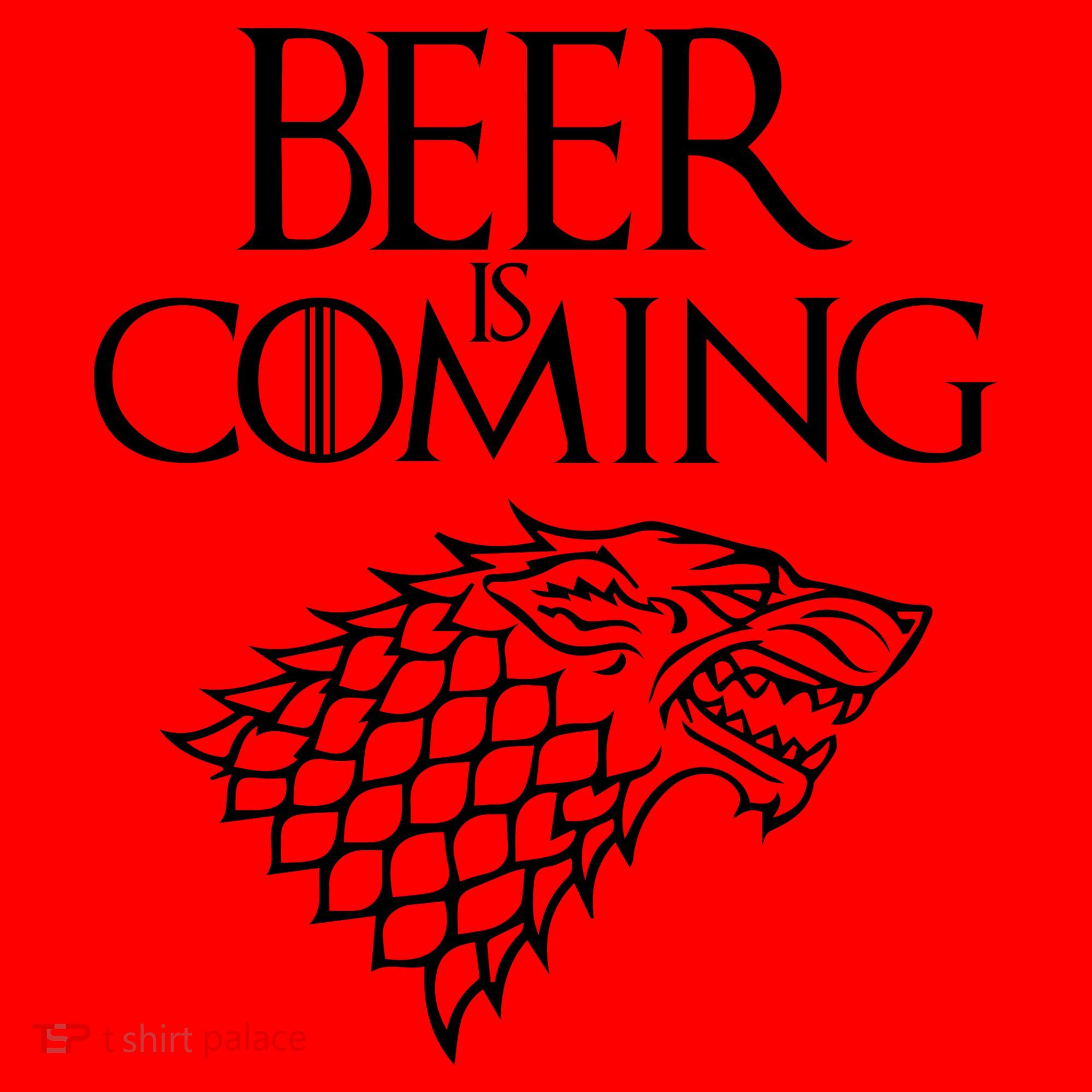 Beer Is Coming Santa Hat