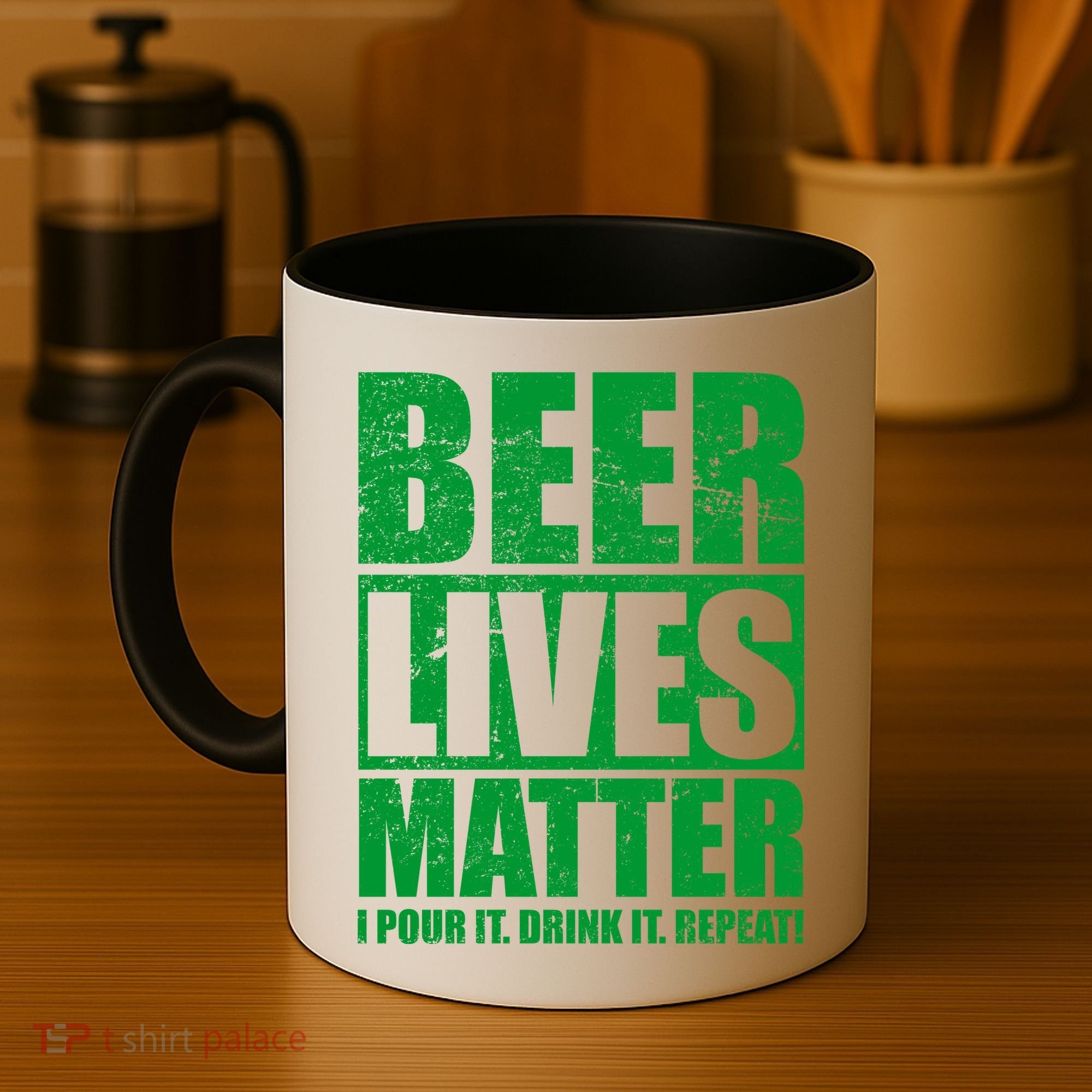 Beer Lives Matter Pour It Drink It Repeat Coffee Mug