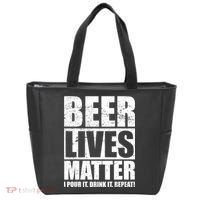 Beer Lives Matter Pour It Drink It Repeat Tote Bag thumb 0