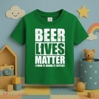Beer Lives Matter Pour It Drink It Repeat Toddler T-Shirt thumb 3