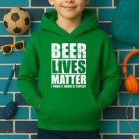 Beer Lives Matter Pour It Drink It Repeat Kids Hoodie thumb 2