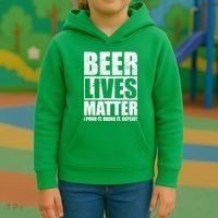 Beer Lives Matter Pour It Drink It Repeat Kids Hoodie thumb 3