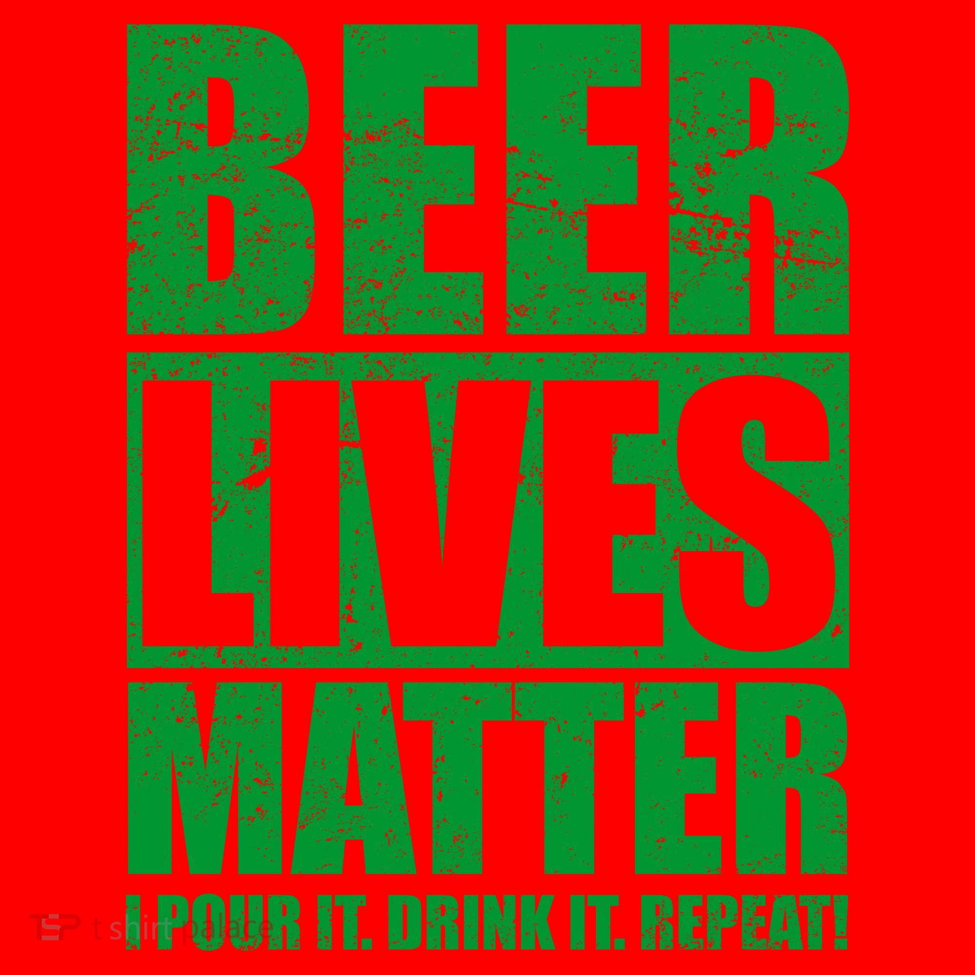 Beer Lives Matter Pour It Drink It Repeat Santa Hat